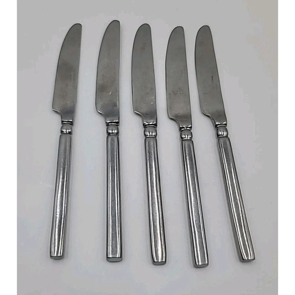 5pc‎ Hampton Silversmiths Dominique-Mirror  Dinner Knives